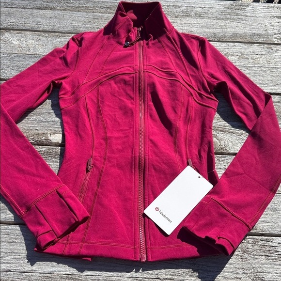lululemon athletica Tops - Lululemon Define Jacket Nulu Berry Rumble size 4 NWT pink